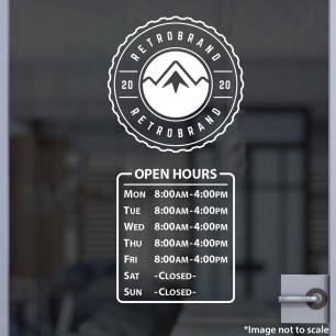 Open Hours With Logo Style 32